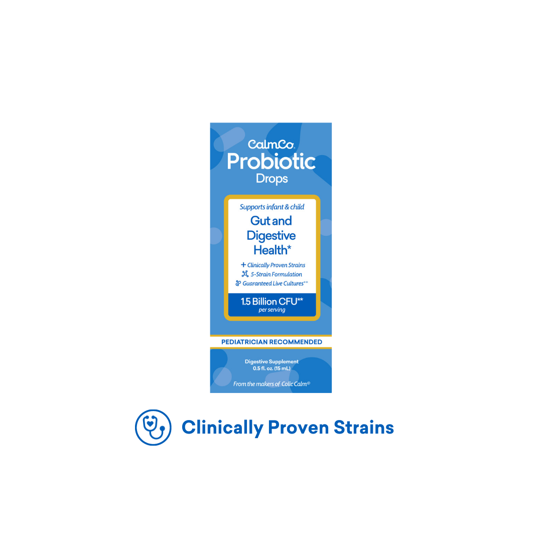 CalmCo Probiotic Drops, Clinically Proven Strains to Help with Digestive Health and Colic Relief* 