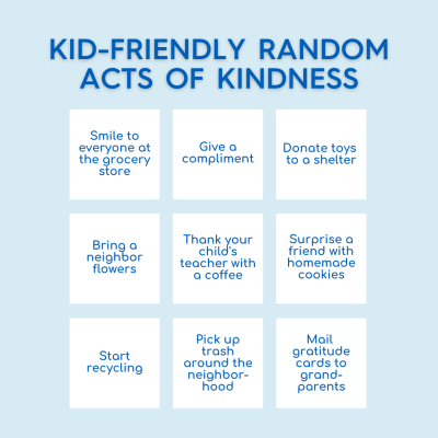 Kid-Friendly Random Acts of Kindness Ideas